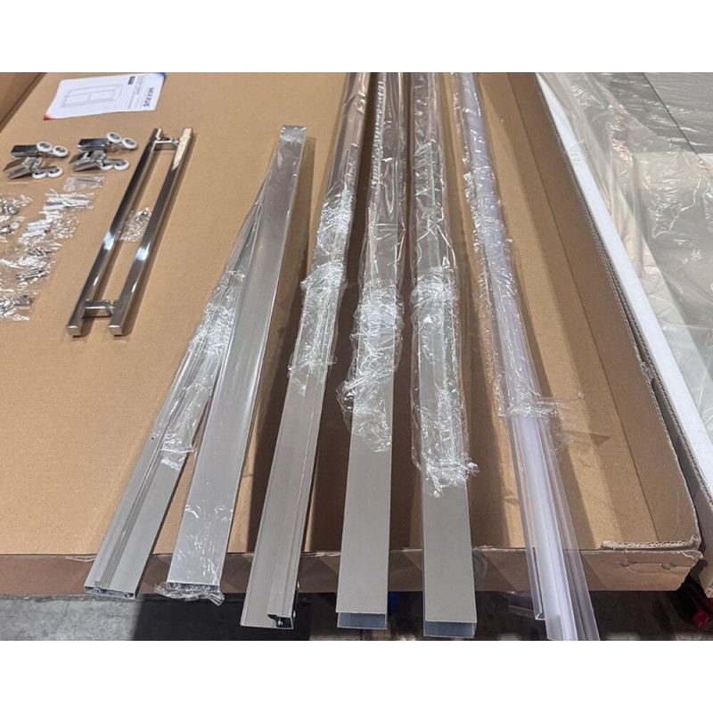 Душевая кабина Mixxus Premium Quadro SC01-90x90x195-TR Chrome 6мм, без поддона, прозрачное стекло