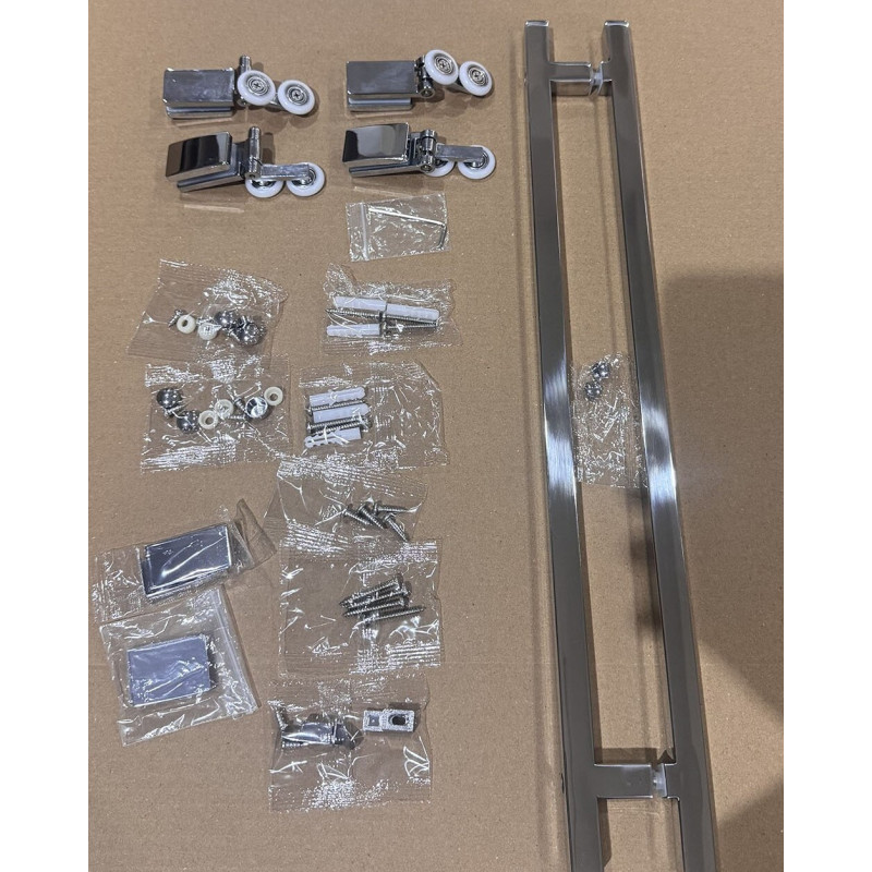 Душевая кабина Mixxus Premium Quadro SC01-90x90x195-TR Chrome 6мм, без поддона, прозрачное стекло