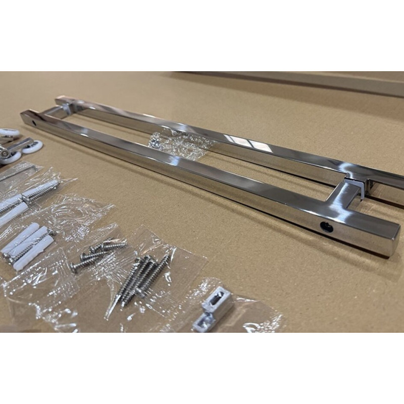 Душевая кабина Mixxus Premium Quadro SC01-90x90x195-TR Chrome 6мм, без поддона, прозрачное стекло