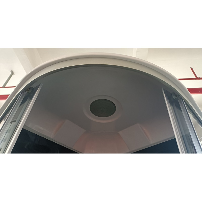 Бокс душевой Mixxus STRONG SBH01-90x90x215-GR SATIN с гидромассажем и высоким поддоном