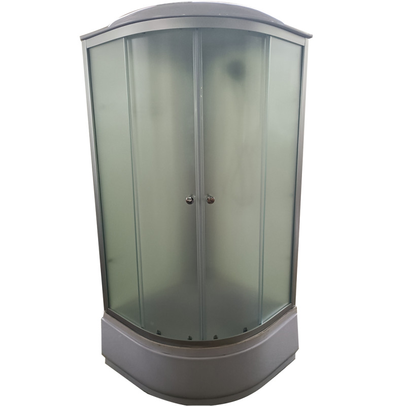 Бокс душевой Mixxus STRONG SB01-90x90x215-FB SATIN без гидромассажа с высоким поддоном