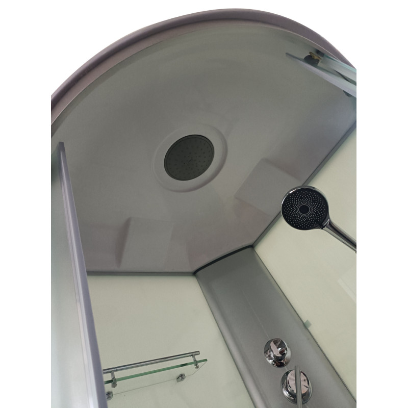 Бокс душевой Mixxus STRONG SB01-90x90x215-FB SATIN без гидромассажа с высоким поддоном