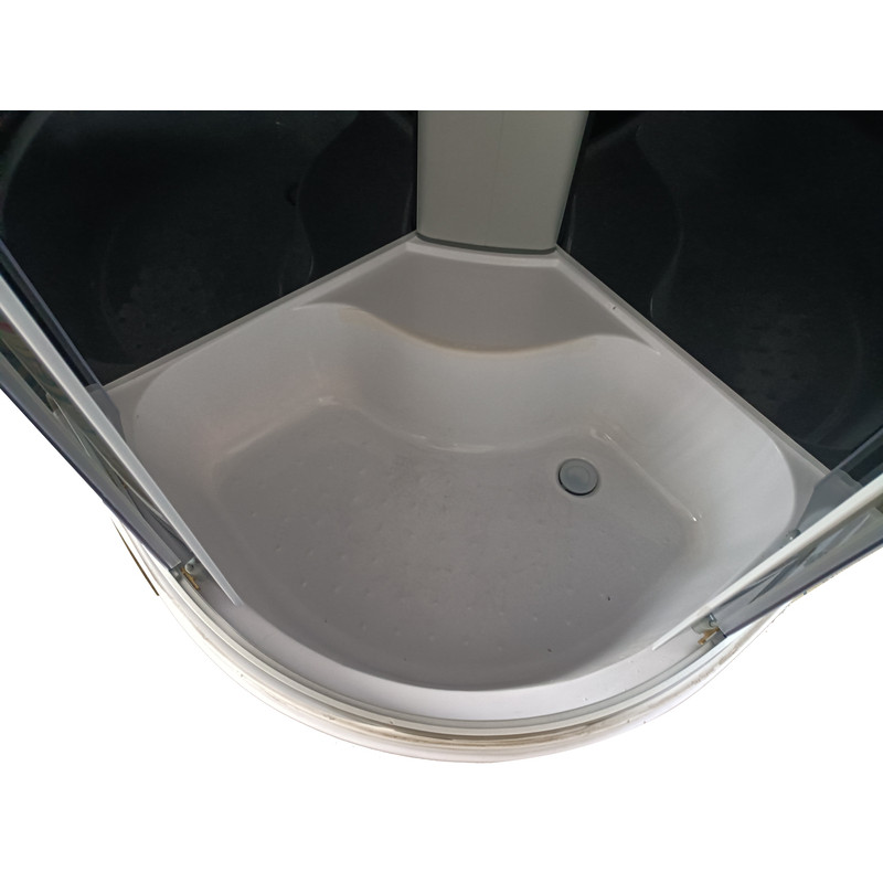 Бокс душевой Mixxus STRONG SB01-90x90x215-GR SATIN без гидромассажа с высоким поддоном