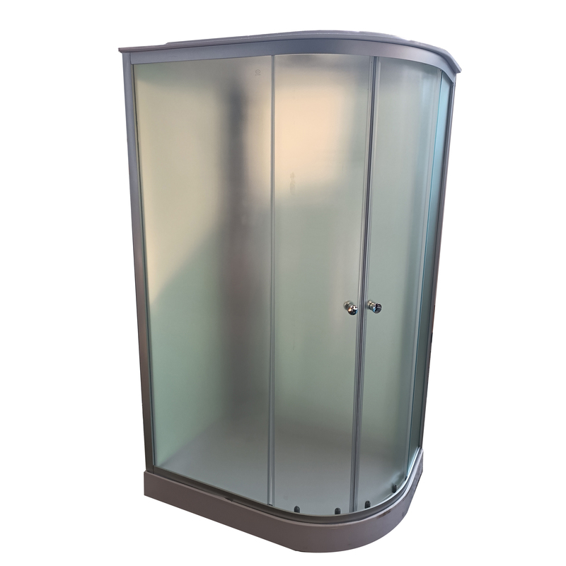 Бокс душевой Mixxus WAVE SB02-120x80x215-L-FB SATIN без гидромассажа с низким поддоном