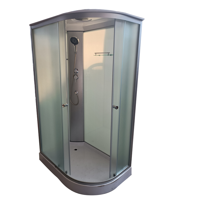 Бокс душевой Mixxus WAVE SB02-120x80x215-L-FB SATIN без гидромассажа с низким поддоном