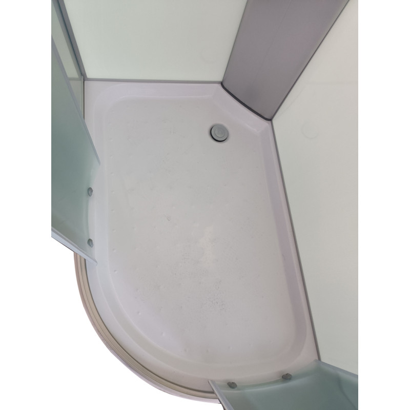 Бокс душевой Mixxus WAVE SB02-120x80x215-L-FB SATIN без гидромассажа с низким поддоном