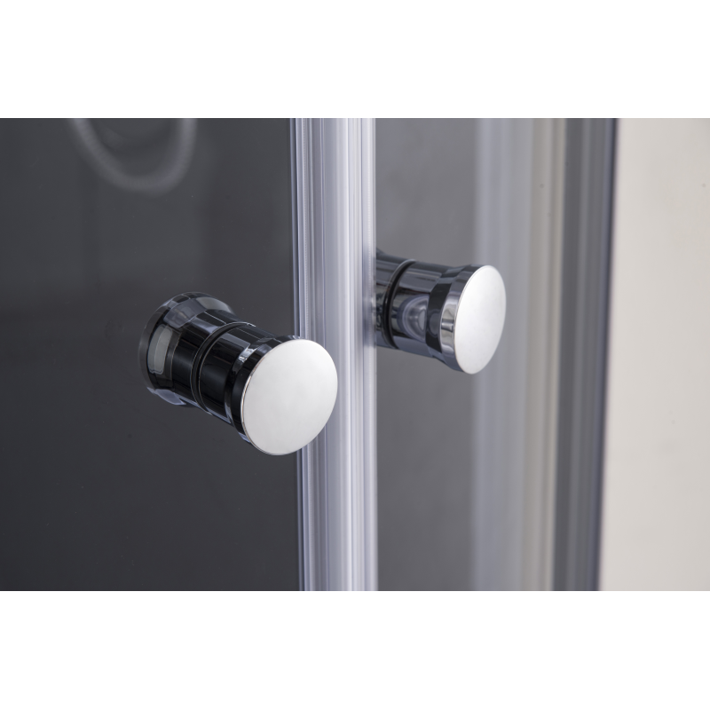 Бокс душовий Mixxus STRONG SBH02-90x90x215-FB SATIN з гідромасажем та низьким піддоном 