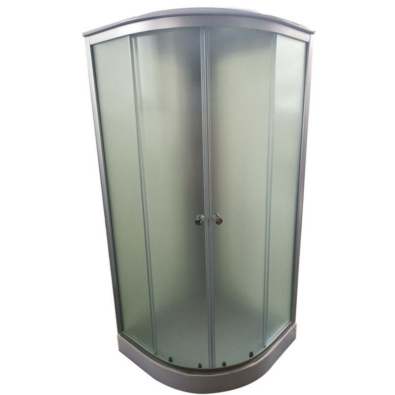 Бокс душовий Mixxus STRONG SBH02-90x90x215-FB SATIN з гідромасажем та низьким піддоном 