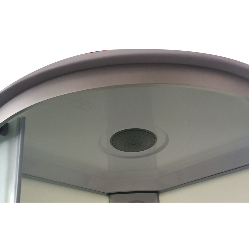 Бокс душовий Mixxus STRONG SBH02-90x90x215-FB SATIN з гідромасажем та низьким піддоном 