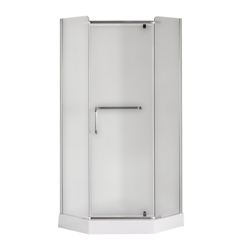 Душевая кабина Mixxus LINES SCT01-90x90x198-TR CHROME 6мм, с низким поддоном, прозрачное стекло