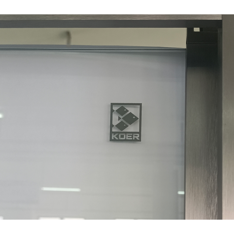 Душевая кабина Koer SR SC09-90x90x200-R-TR-07 Easy Clean 6мм, без поддона, прозрачное стекло, графит