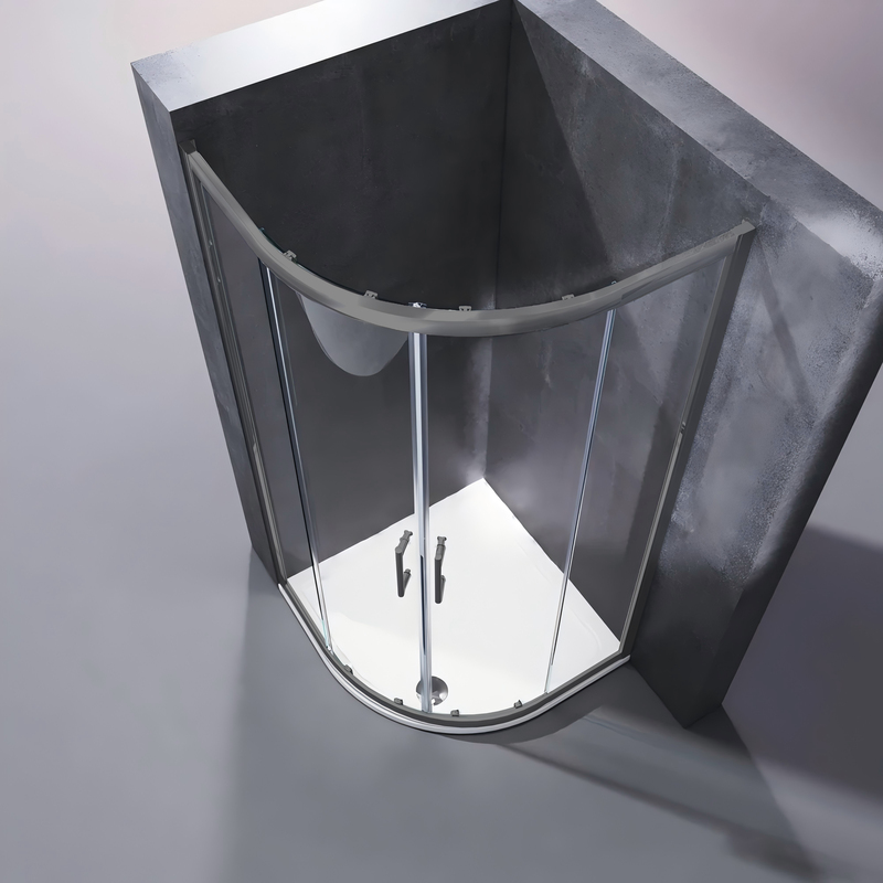 Душевая кабина Koer SR SC04-90x90x195-TR-07 Easy Clean 5мм, без поддона, прозрачное стекло, графит