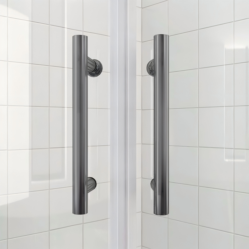 Душевая кабина Koer SR SC04-90x90x195-TR-07 Easy Clean 5мм, без поддона, прозрачное стекло, графит