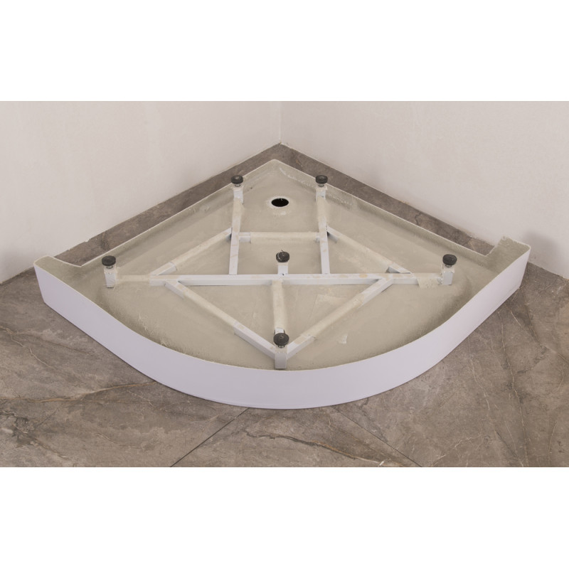 Душевая кабина Mixxus PLAIN SCT02-90x90x195-FB SATIN 4мм, с низким поддоном, матовое стекло