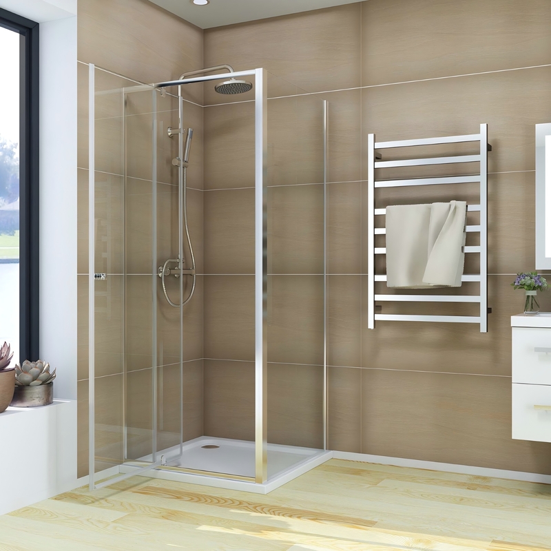 Душевая кабина Koer SR SC05-90x90x195-TR-01 Easy Clean 6мм, без поддона, прозрачное стекло, хром