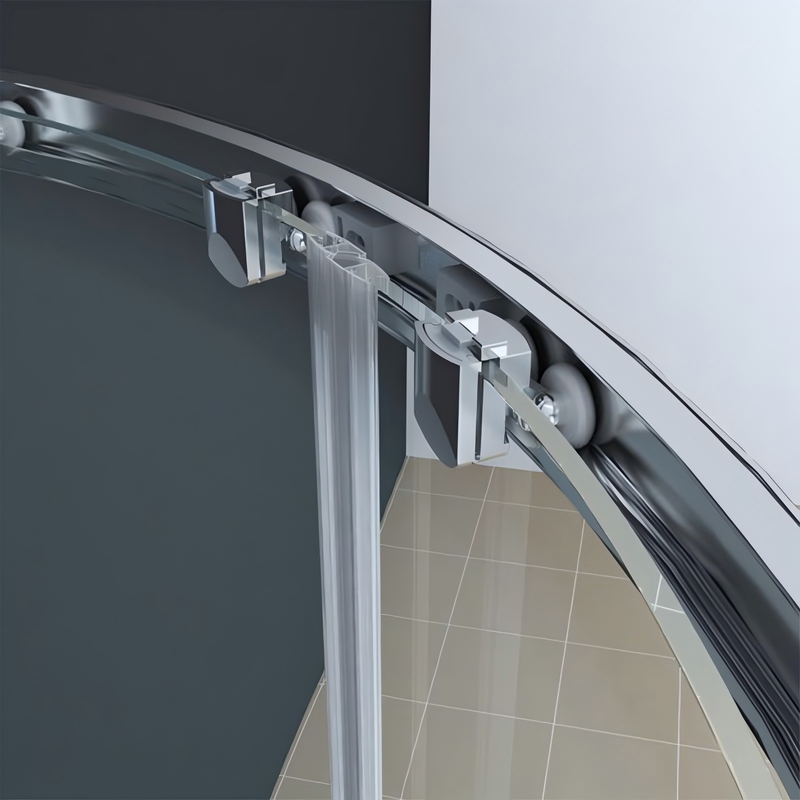 Душевая кабина Koer SR SC04-100x100x195-TR-01 Easy Clean 5мм, без поддона, прозрачное стекло, хром