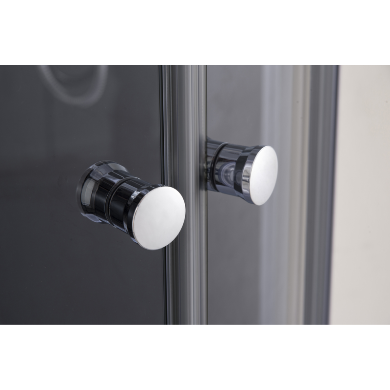Душова кабіна Mixxus PLAIN SC01-90x90x185-TR GRAPHITE 4мм, без піддону, прозоре скло 