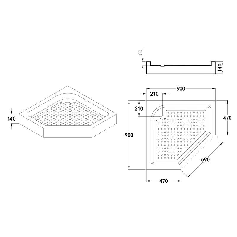 Душова кабіна MIXXUS LINES SCT01-90x90x198-TR CHROME NEW 6мм, з низьким піддоном, прозоре скло 