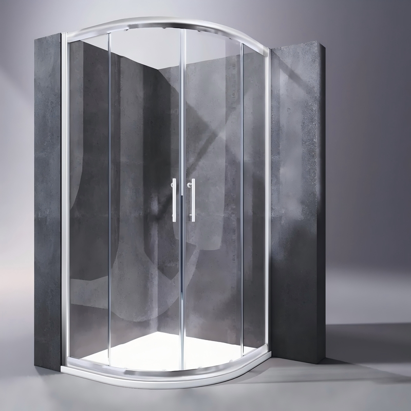 Душевая кабина Koer SR SC04-90x90x195-TR-01Easy Clean 5мм, без поддона, прозрачное стекло, хром