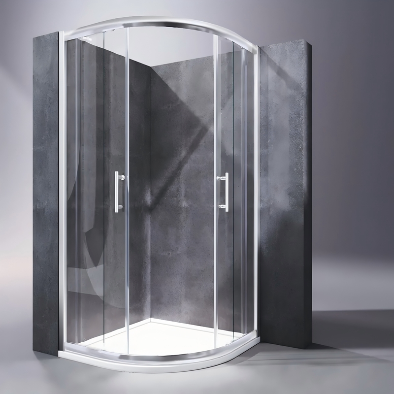 Душевая кабина Koer SR SC04-90x90x195-TR-01Easy Clean 5мм, без поддона, прозрачное стекло, хром