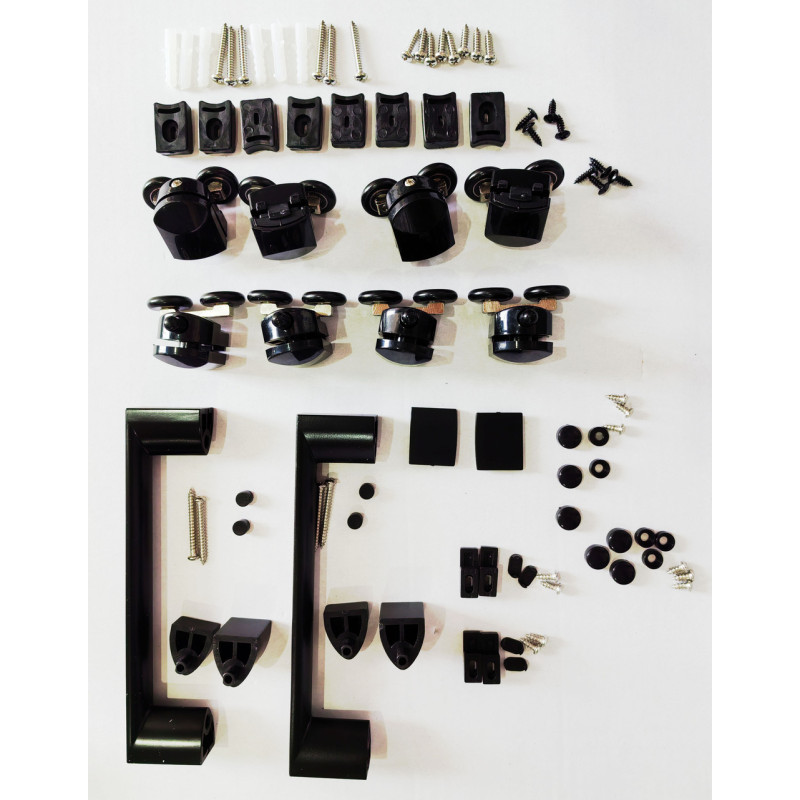 Душова кабіна Mixxus Premium DIVERSE SC01-90x90x195-TR Black 5мм, без піддону, прозоре скло 