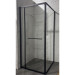Душевая кабина Mixxus Premium Quadro SC01-90x90x195-TR Black 6мм, без поддона, прозрачное стекло