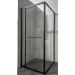 Душевая кабина Mixxus Premium Quadro SC01-90x90x195-TR Black 6мм, без поддона, прозрачное стекло