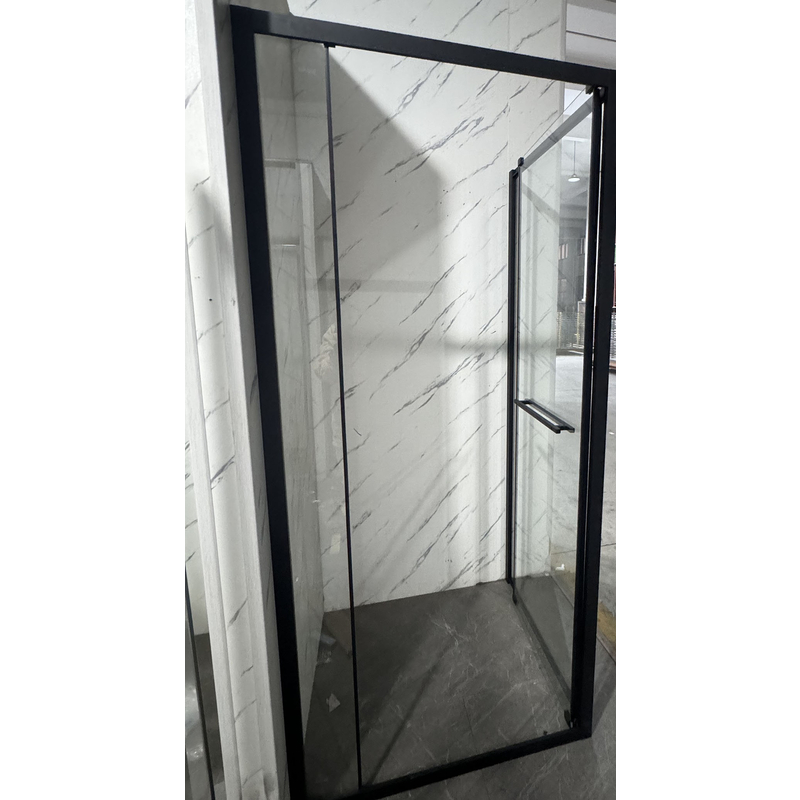 Душевая кабина Mixxus Premium Quadro SC01-90x90x195-TR Black 6мм, без поддона, прозрачное стекло