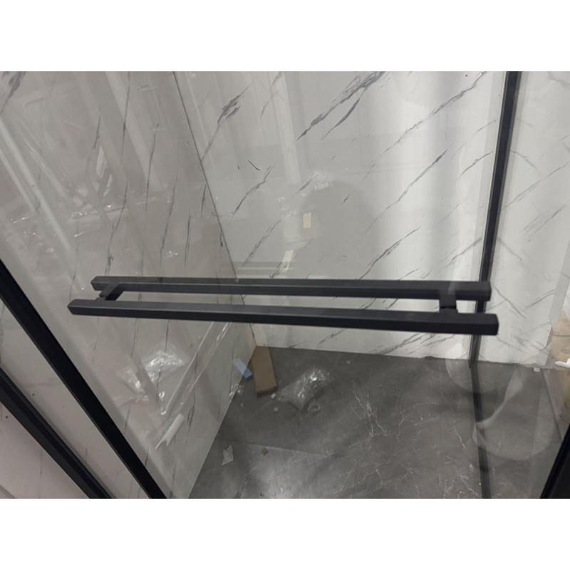 Душевая кабина Mixxus Premium Quadro SC01-90x90x195-TR Black 6мм, без поддона, прозрачное стекло