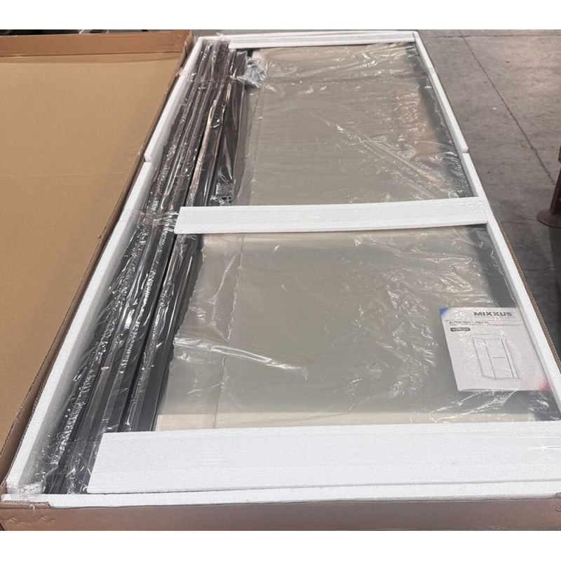Душевая кабина Mixxus Premium Quadro SC01-90x90x195-TR Black 6мм, без поддона, прозрачное стекло