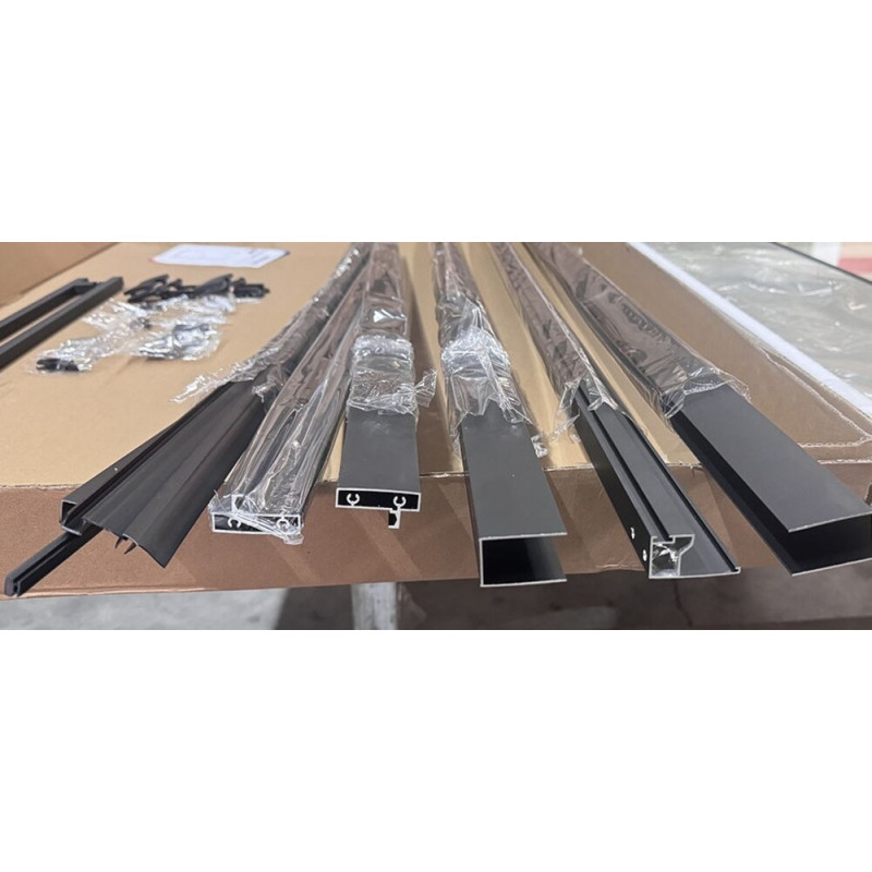 Душевая кабина Mixxus Premium Quadro SC01-90x90x195-TR Black 6мм, без поддона, прозрачное стекло