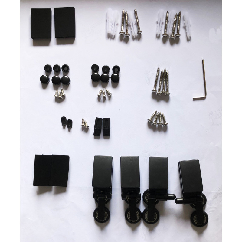 Душевая кабина Mixxus Premium Quadro SC01-90x90x195-TR Black 6мм, без поддона, прозрачное стекло