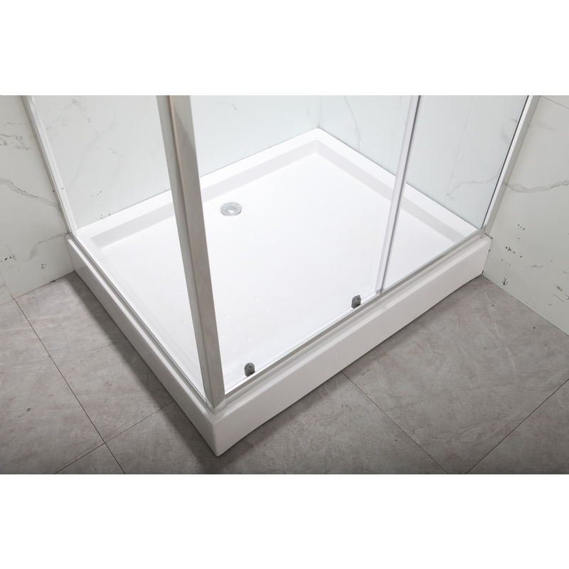 Душова кабіна MIXXUS HARD SCT01-100x80x198-TR CHROME NEW 5мм, з низьким піддоном, прозоре скло 