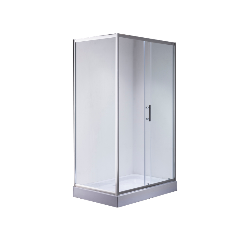 Душевая кабина Mixxus HARD SCT01-100x80x198-TR CHROME 5мм, с низким поддоном, прозрачное стекло