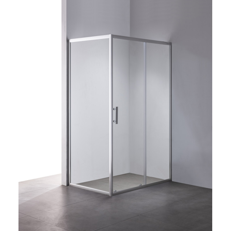 Душова кабіна Mixxus HARD SC01-120x80x185-TR CHROME 5мм, без піддону, прозоре скло 