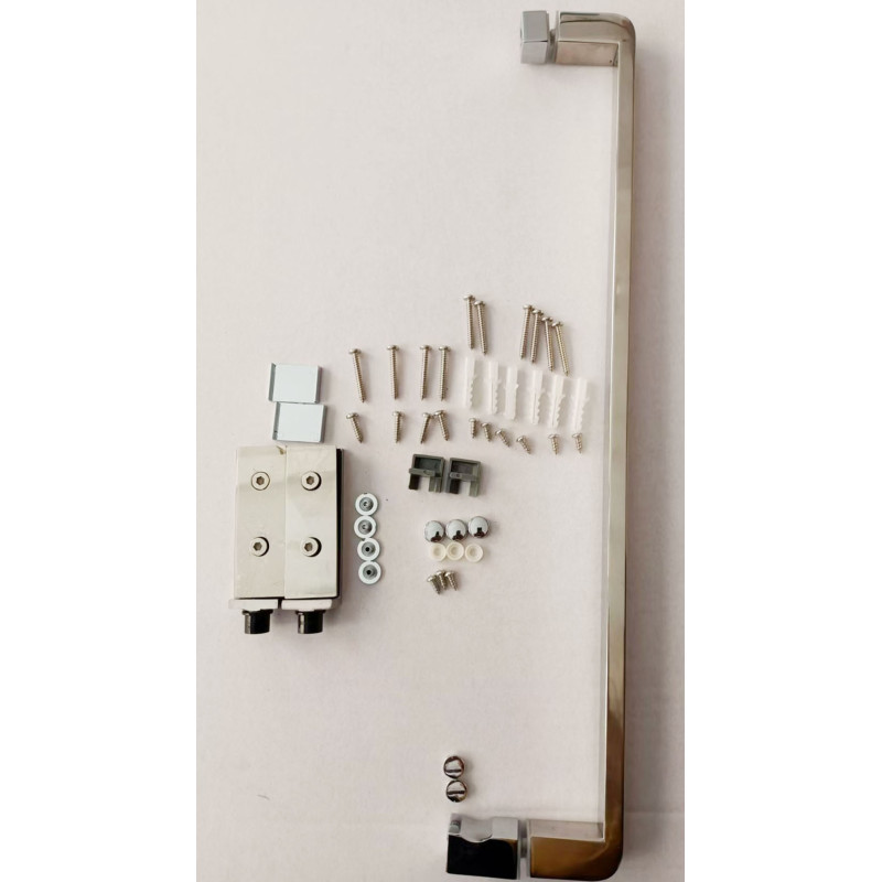 Душова кабіна Mixxus Premium BEVEL SC01-100x80x195-TR Chrome 6мм, без піддону, прозоре скло 