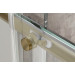 Душова кабіна Koer SR SC03-90x90x200-TR-12 Easy Clean 6мм, без піддону,  прозоре скло, матове золото 