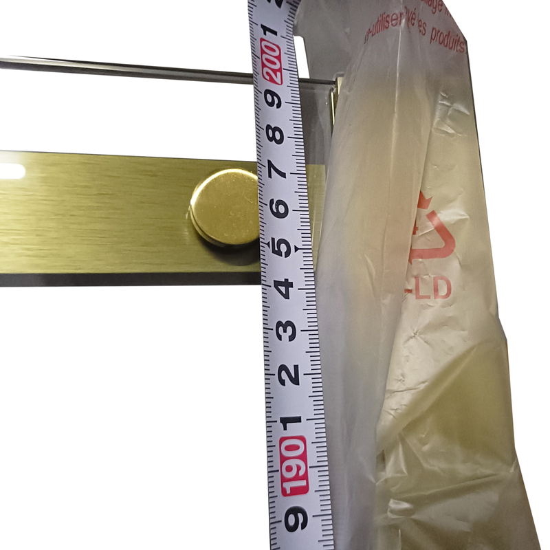 Душова кабіна Koer SR SC03-90x90x200-TR-12 Easy Clean 6мм, без піддону,  прозоре скло, матове золото 