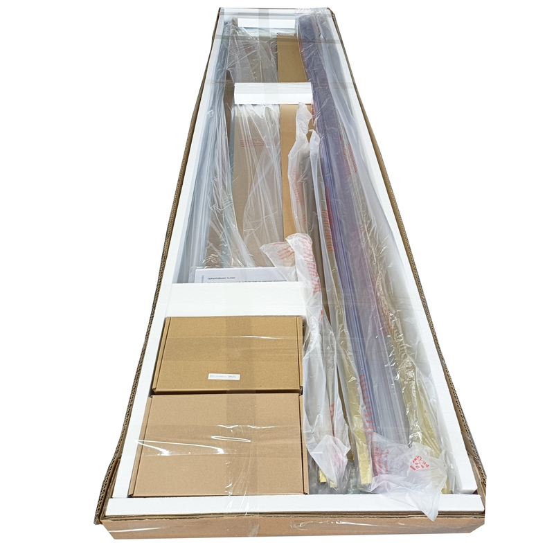 Душова кабіна Koer SR SC03-90x90x200-TR-12 Easy Clean 6мм, без піддону,  прозоре скло, матове золото 