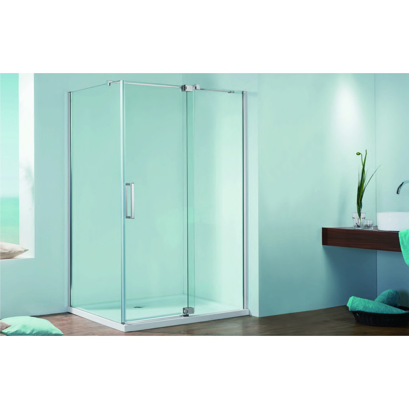 Душевая кабина Koer SR SC02-100x80x200-TR-01 Easy Clean 8мм, без поддона, прозрачное стекло, хром