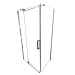 Душевая кабина Koer SR SC02-100x80x200-TR-01 Easy Clean 8мм, без поддона, прозрачное стекло, хром