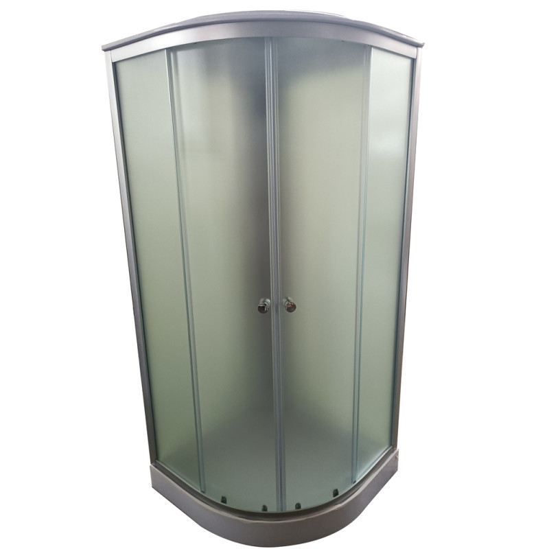 Бокс душевой Mixxus STRONG SB02-90x90x215-FB SATIN без гидромассажа с низким поддоном