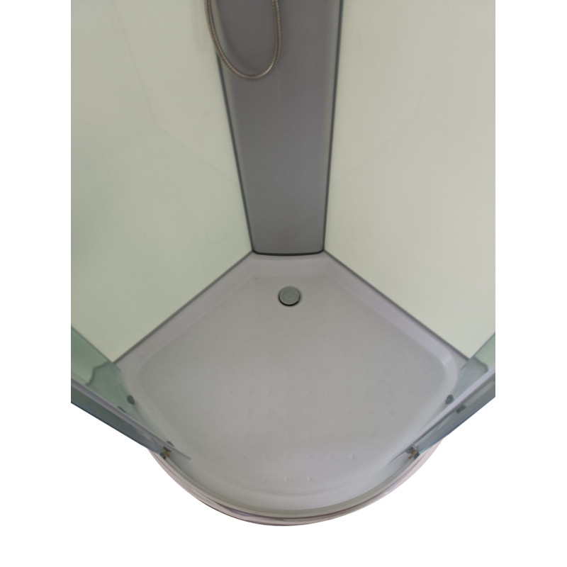 Бокс душевой Mixxus STRONG SB02-90x90x215-FB SATIN без гидромассажа с низким поддоном