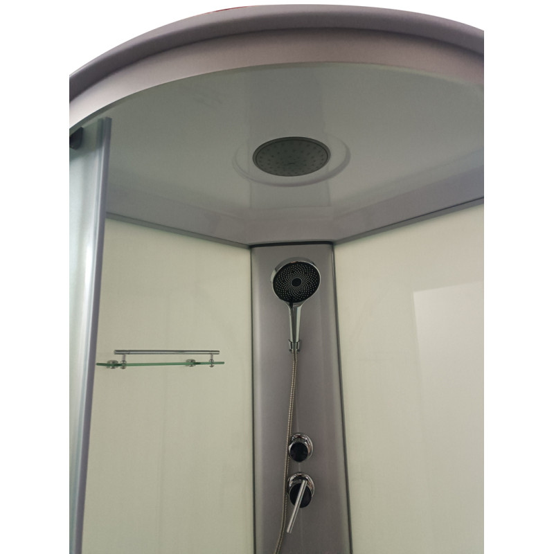 Бокс душевой Mixxus STRONG SB02-90x90x215-FB SATIN без гидромассажа с низким поддоном