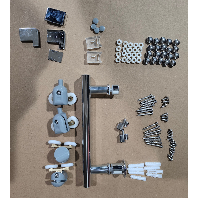 Душова кабіна MIXXUS HARD SC01-120x80x185-TR CHROME NEW 5мм, без піддону, прозоре скло 