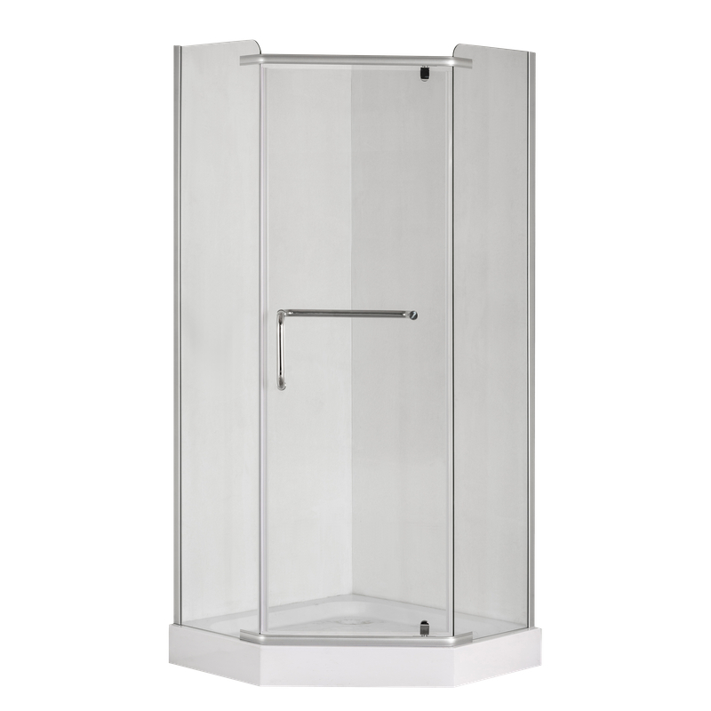 Душова кабіна Mixxus LINES SC01-90x90x185-TR CHROME 6мм, без піддону, прозоре скло 