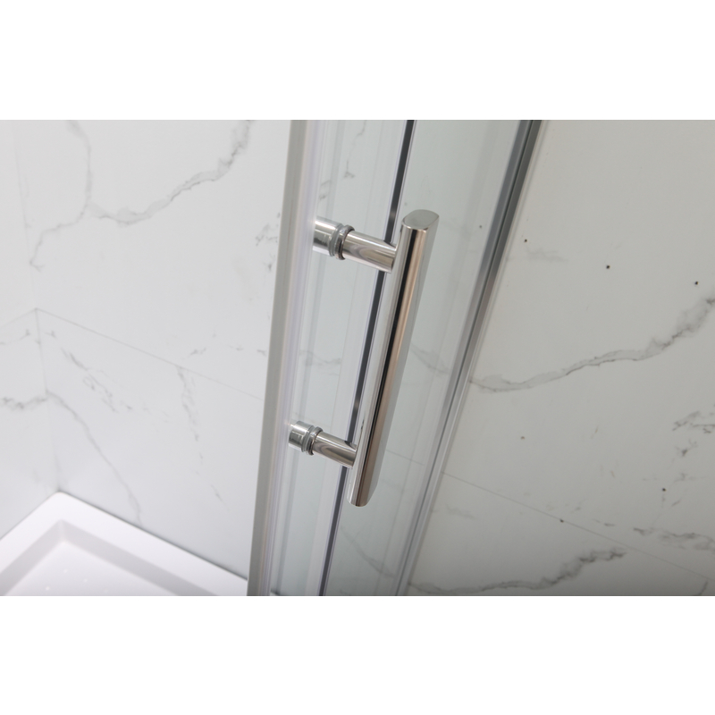 Душова кабіна MIXXUS HARD SCT01-100x90x198-TR CHROME NEW 5мм, з низьким піддоном, прозоре скло 