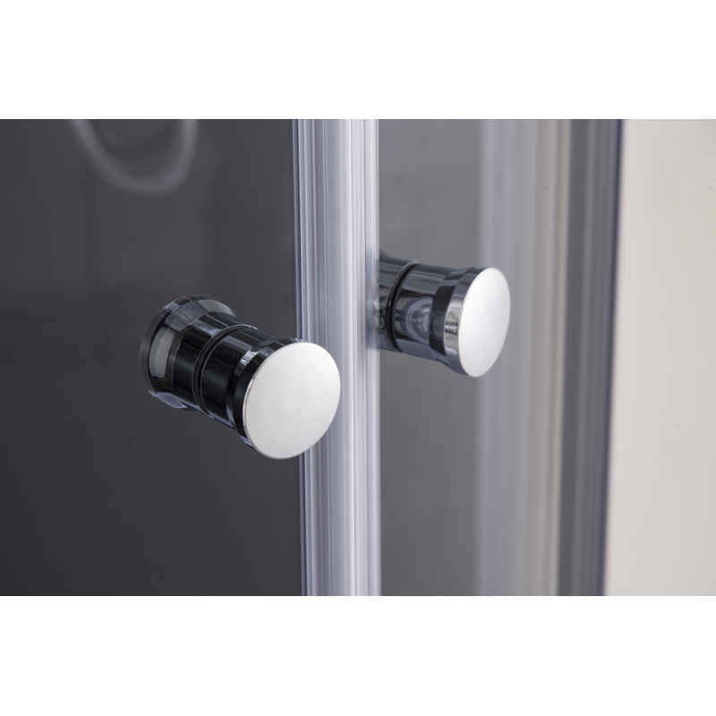 Бокс душевой Mixxus STRONG SB02-90x90x215-GR SATIN без гидромассажа с низким поддоном