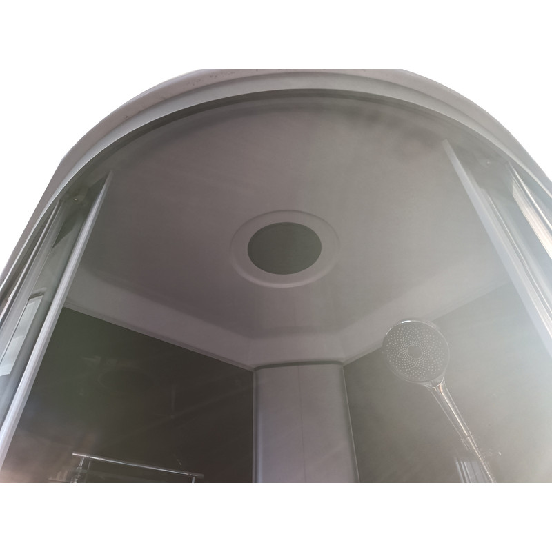 Бокс душевой Mixxus STRONG SB02-90x90x215-GR SATIN без гидромассажа с низким поддоном