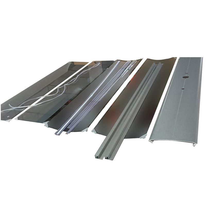 Бокс душевой Mixxus STRONG SB02-90x90x215-GR SATIN без гидромассажа с низким поддоном